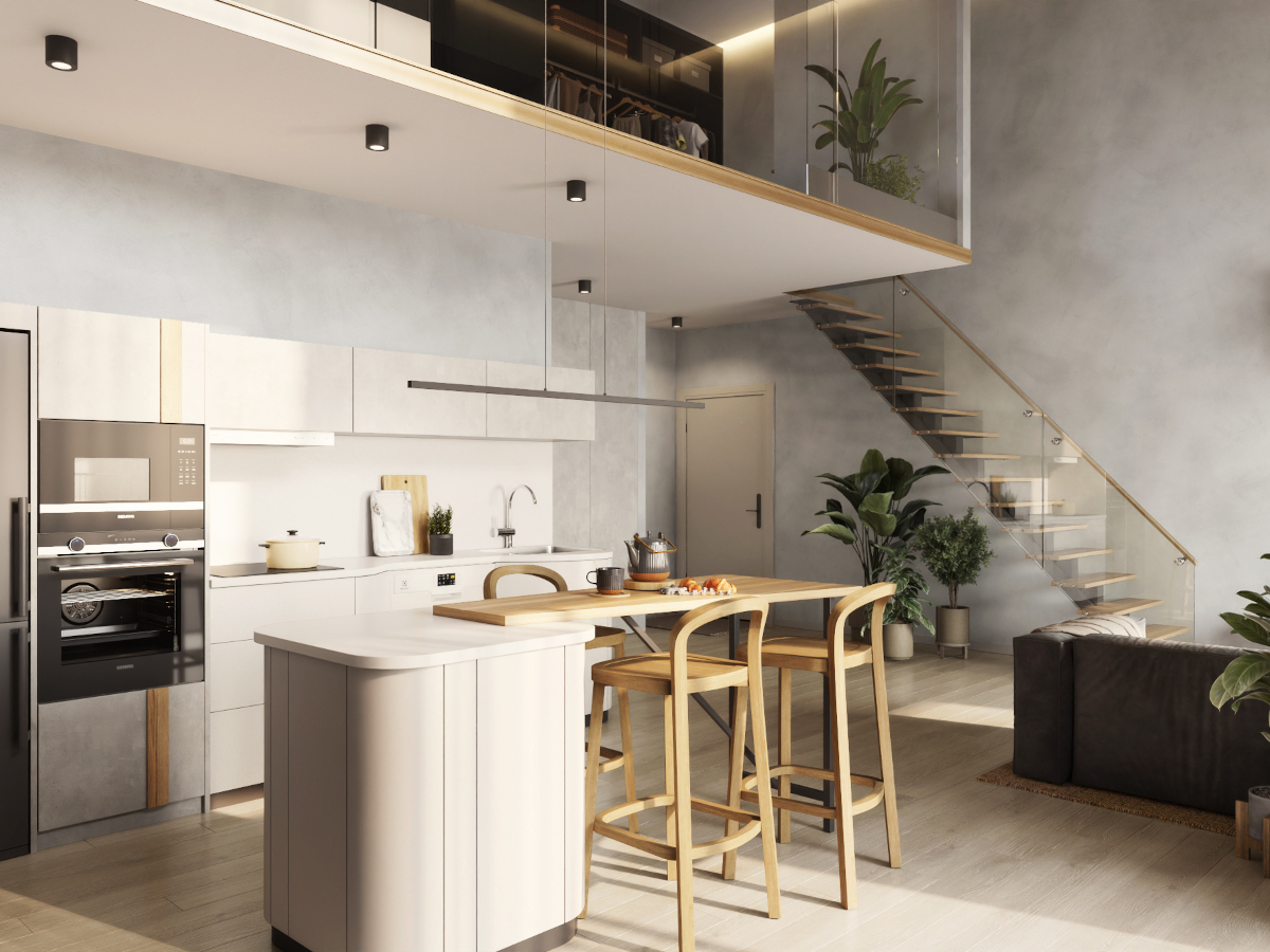 eQ Residences - Loft entrance floor - Dining room